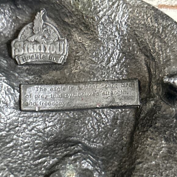 1990 Siskiyou American Bald Eagle Belt Buckle Vintage Y2K American Patriotic - Picture 7 of 8